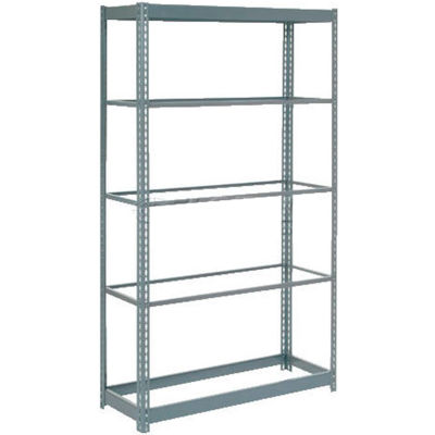 Global Industrial™ Heavy Duty Shelving 36"W x 12"D x 96"H With 5 Shelves - No Deck - Gray