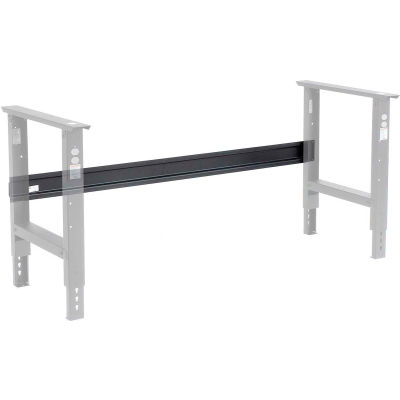 Global Industrial Workbench Steel Stringer For C Channel Adj Leg & Fixed Height, 48"W, Black