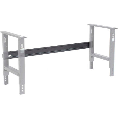 Global Industrial Workbench Steel Stringer For C Channel Adj Leg & Fixed Height, 72"W, Black