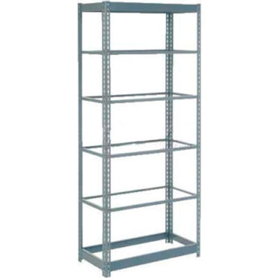 Global Industrial™ Heavy Duty Shelving 36"W x 18"D x 84"H With 6 Shelves - No Deck - Gray