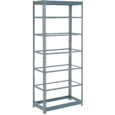 Global Industrial™ Heavy Duty Shelving 36"W x 12"D x 96"H With 7 Shelves - No Deck - Gray