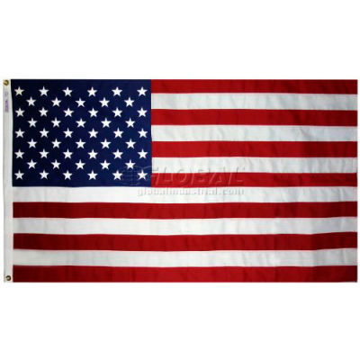 8 'x 12 'Tough-Tex® drapeau américain avec des rayures cousues et des étoiles brodées