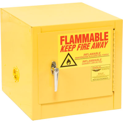 Eagle Compact Flammable Cabinet - Manual Close Door 2 Gallon