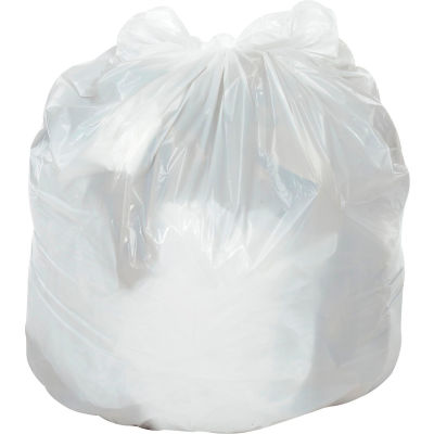 Sacs à ordures Global Industrial™, résistance moyenne, blancs - 12 à 16 gallons, 0,5 mil, 500 sacs/boîte