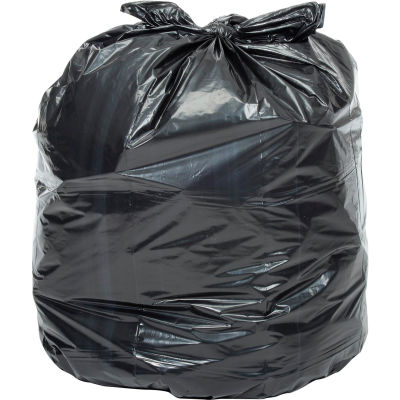 Global Industrial Extra Heavy Duty Black Trash Bags - 30 to 33 Gal, 1.4 Mil, 100 Bags/Case