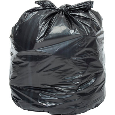 Global Industrial™ Light Duty Black Trash Bags (en anglais) - 20 à 30 gal, 0,39 mil, 500 sacs/caisse