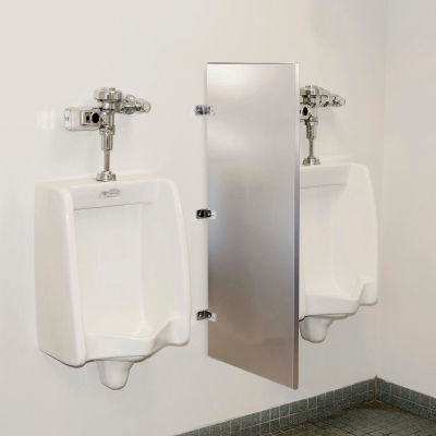 Global Industrial™ Bathroom Stainless Steel Urinal Screen 18 x 42