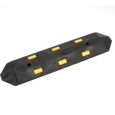 Speed Bump Recycled Rubber Concrete Installation 36"L x 10-1/2"W x 2"H