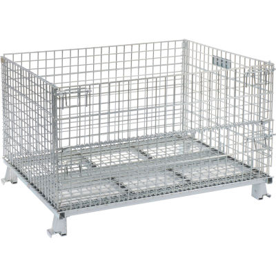 Folding Wire Container GC404824S4 48x40x30-1/2 3000-4000 Lb. Cap