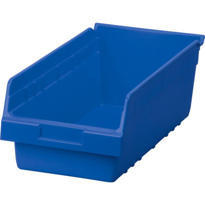 Akro-Mils ShelfMax® Plastique Nesting Storage Shelf Bin 30088 - 8-3/8 po L x 17-7/8 po L x 6 po H Bleu - Qté par paquet : 8