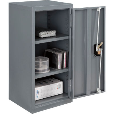 Global Industrial™ Wall Storage Cabinet Assembled 13-3/4"W x 12-3/4"D x 30"H Gray