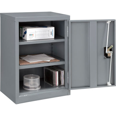 Armoire de rangement murale industrielle™ Global, 18 po L x 12 po P x 26 po H, assemblée, grise