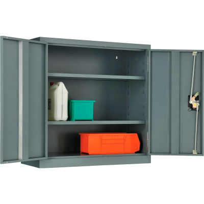 Armoire de rangement murale industrielle™ Global, 30 po L x 12 po P x 30 po H, assemblée, grise