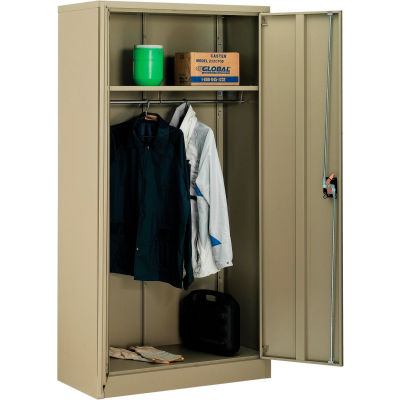 Global Industrial™ Armoire Cabinet Easy Assembly 36x18x72 Tan