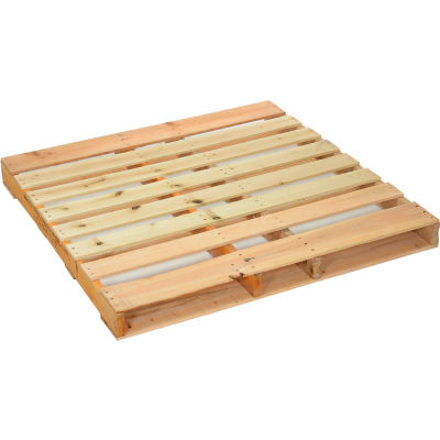 Global Industrial™ New Hard Wood Pallet, 48"L x 48"W x 4-1/2"H