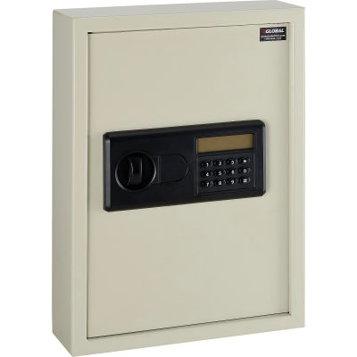 Global Industrial™ Electronic Key Cabinet Safe, 48 Key Capacity, Sand