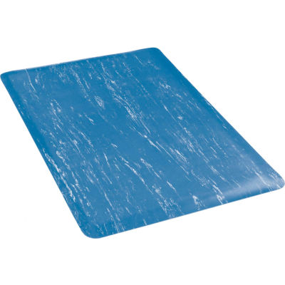 Apache Mills K-Marble Foot Anti-Fatigue Mat 1/2" Thick 2' x Up to 60' Blue