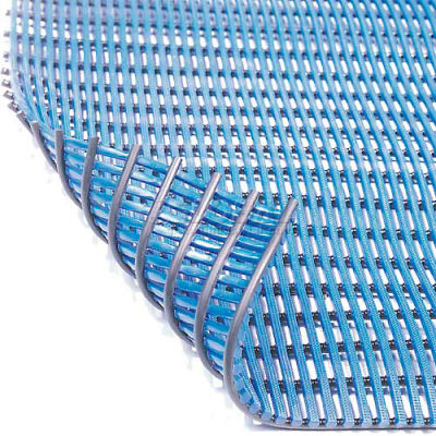 NoTrax® Safety Grid Drainage Mat 1/2" Thick 3' x Up to 40' Blue