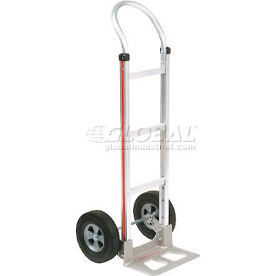 Magliner® Aluminum Hand Truck Curved Handle Semi-Pneumatic Wheels