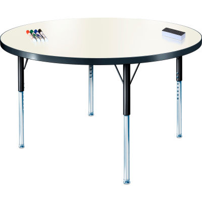 Tableau blanc activité Table 36" cercle de diamètre, réglable en hauteur Standard
