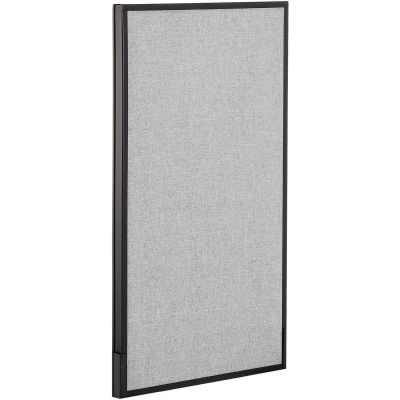 Interion® Office Partition Panel, 24-1/4"W x 42"H, Gray