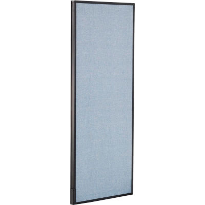 Interion® Bureau cloison panneau, 24-1/4" W x 60" H, bleu