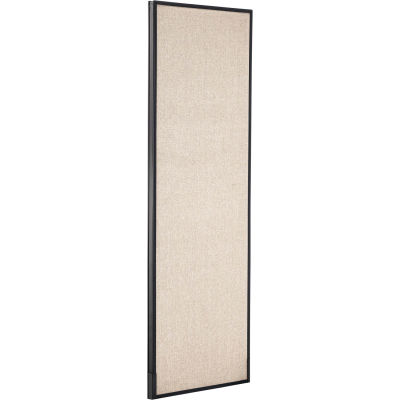 Interion® Office Partition Panel, 24-1/4"W x 72"H, Tan