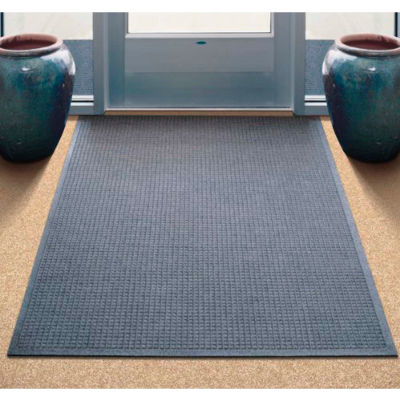 WaterHog® Entrance Mat Fashion Border 3/8" Thick 2' x 3' Gray
