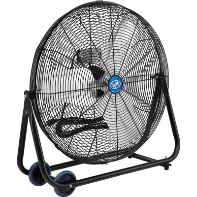 Global Industrial™ ventilateur tilt portable de 24 pouces, 2 vitesses, 7700 CFM, 1/4 HP, monophasé