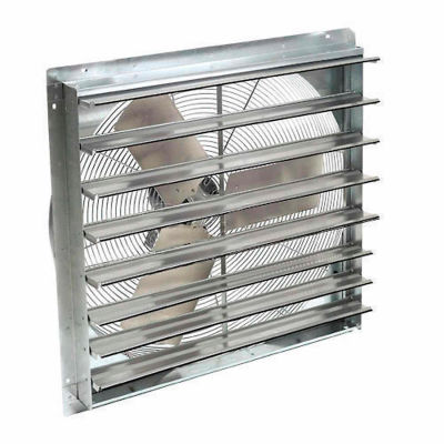 TPI 14" d’échappement Fan obturateur monté CE14-DS 1/8HP 1520CFM