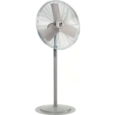 TPI 30" Pedestal Fan, 2 Speed, 4300 CFM, 324W, 1/4 HP, Single Phase, Gray