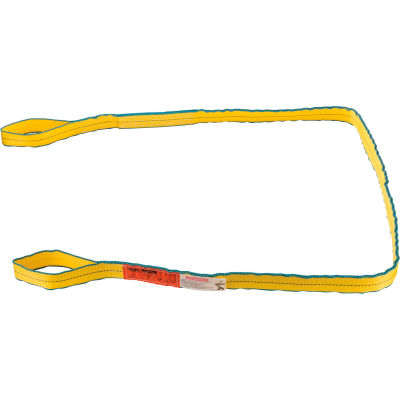 Global Industrial™Poly Web Sling, HD, Eye&Eye w/Durable Edge, 10Ft L-6400/5000/12800 Lbs Cap