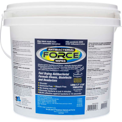 2XL Surface Safe Alcohol & Bleach Free Disinfecting Wipe Refill, 900 Wipes/Bucket, 2/Case - 2XL-400