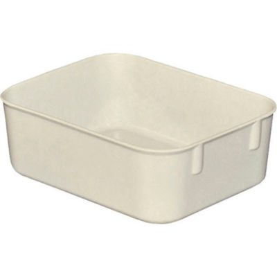 Molded Fiberglass Toteline Nesting Tote 921108 - 6-1/8 "L x 4-7/8"W x 2-1/8"H, White