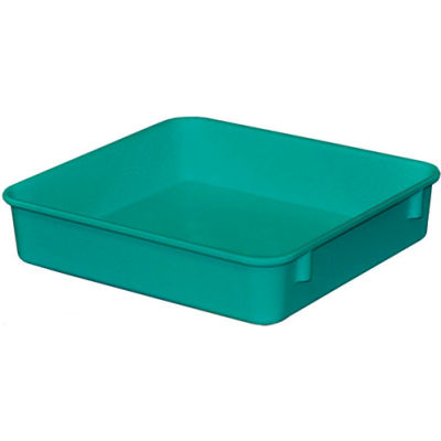 Molded Fiberglass Toteline Nesting Tote 924108 - 9-3/4"L x 9-1/4"W x 2-1/8"H, Green