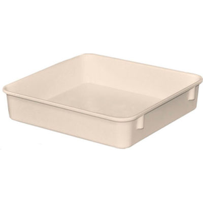 Molded Fiberglass Toteline Nesting Tote 924108 - 9-3/4"L x 9-1/4"W x 2-1/8"H, White