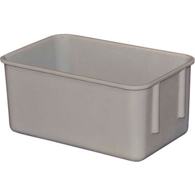 Molded Fiberglass Toteline Nesting Tote 926108 - 9-3/4"L x 6-1/8"W x 4-1/2"H, Gray