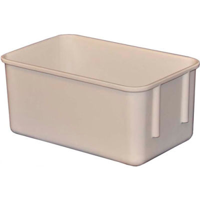 Molded Fiberglass Toteline Nesting Tote 926108 - 9-3/4"L x 6-1/8"W x 4-1/2"H, White