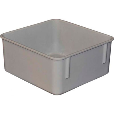 Molded Fiberglass Toteline Nesting Tote 923108 - 9-3/4"L x 9-1/4"W x 4-1/2"H, Gray