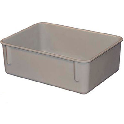 Molded Fiberglass Toteline Nesting Tote 920108 - 11-3/4"L x 8-3/4"W x 4-1/8"H, Gray