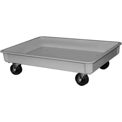 Molded Fiberglass Toteline Dolly 870148 for - 25-3/4"L x 17-3/4"W x 3"H Tote, Gray
