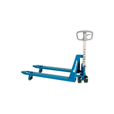 Bishamon® BS-55 Blue Label™ Narrow Fork Pallet Jack Truck 5500 Lb. Capacity 21 x 36