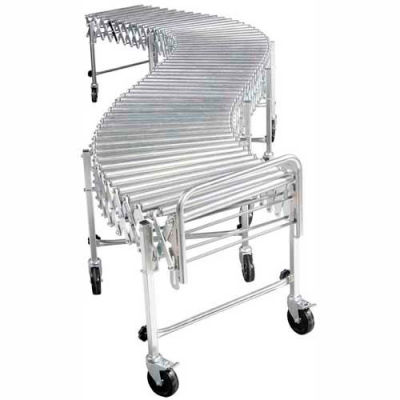 NestaFlex® RLS24024S Portable Flexible 24"W Roller Conveyor 200 Lb./Foot