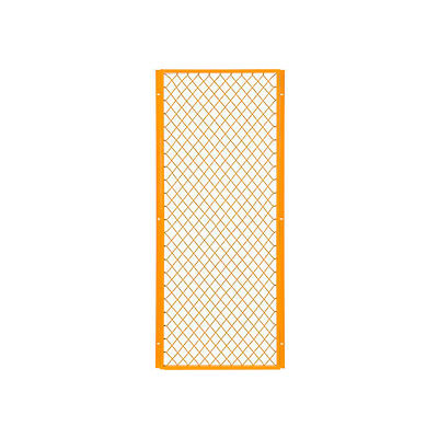 Global Industrial Machinery Wire Fence Partition Panel, 2'W, Yellow