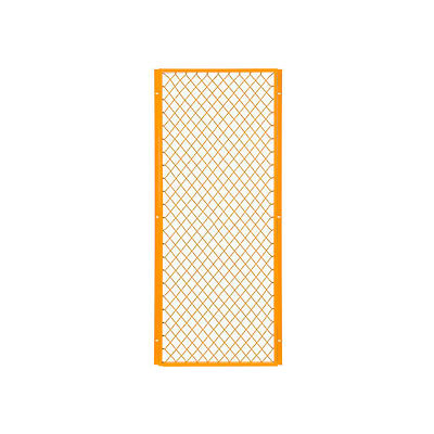 Panneau de séparation de clôture en fil de fer industriel™ de machines mondiales, 2'W, jaune