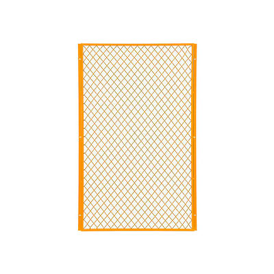 Global Industrial™ Machinery Wire Fence Partition Panel, 3'W, Yellow