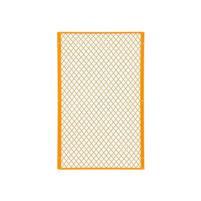 Panneau de séparation de clôture en fil de fer industriel™ de machines mondiales, 3'W, jaune
