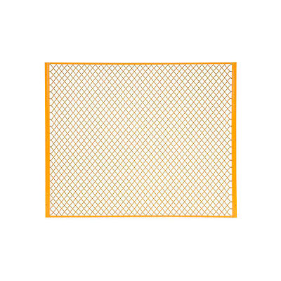 Global Industrial Machinery Wire Fence Partition Panel, 6'W, Yellow