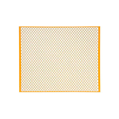 Panneau de séparation de clôture en fil de fer industriel™ de machines mondiales, 6'W, jaune