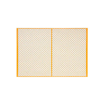 Panneau de séparation de clôture en fil de fer industriel™ de machines mondiales, 7'W, jaune
